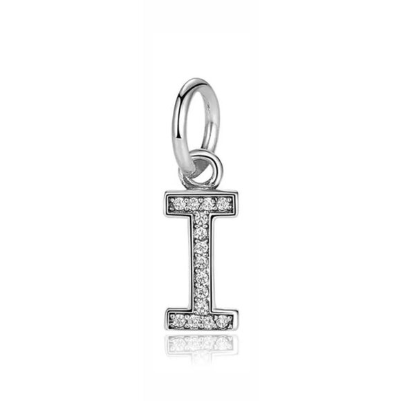 CLEARANCE!!   Pandora Initial I Dangling Charm - Picture 1 of 3
